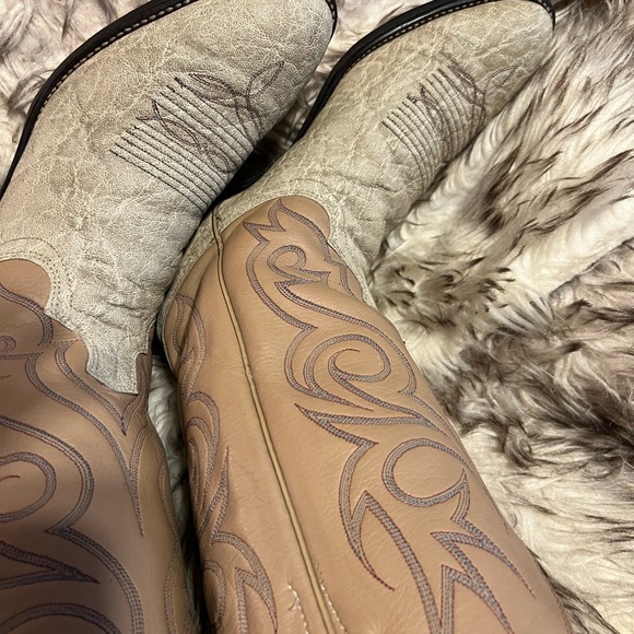 Dan Post Men's Western Boots - Tan and Cream - Picture 5 of 16